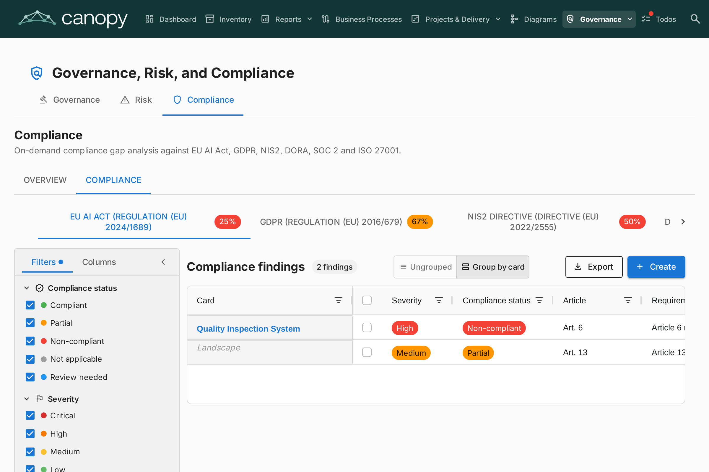GRC — Compliance-register