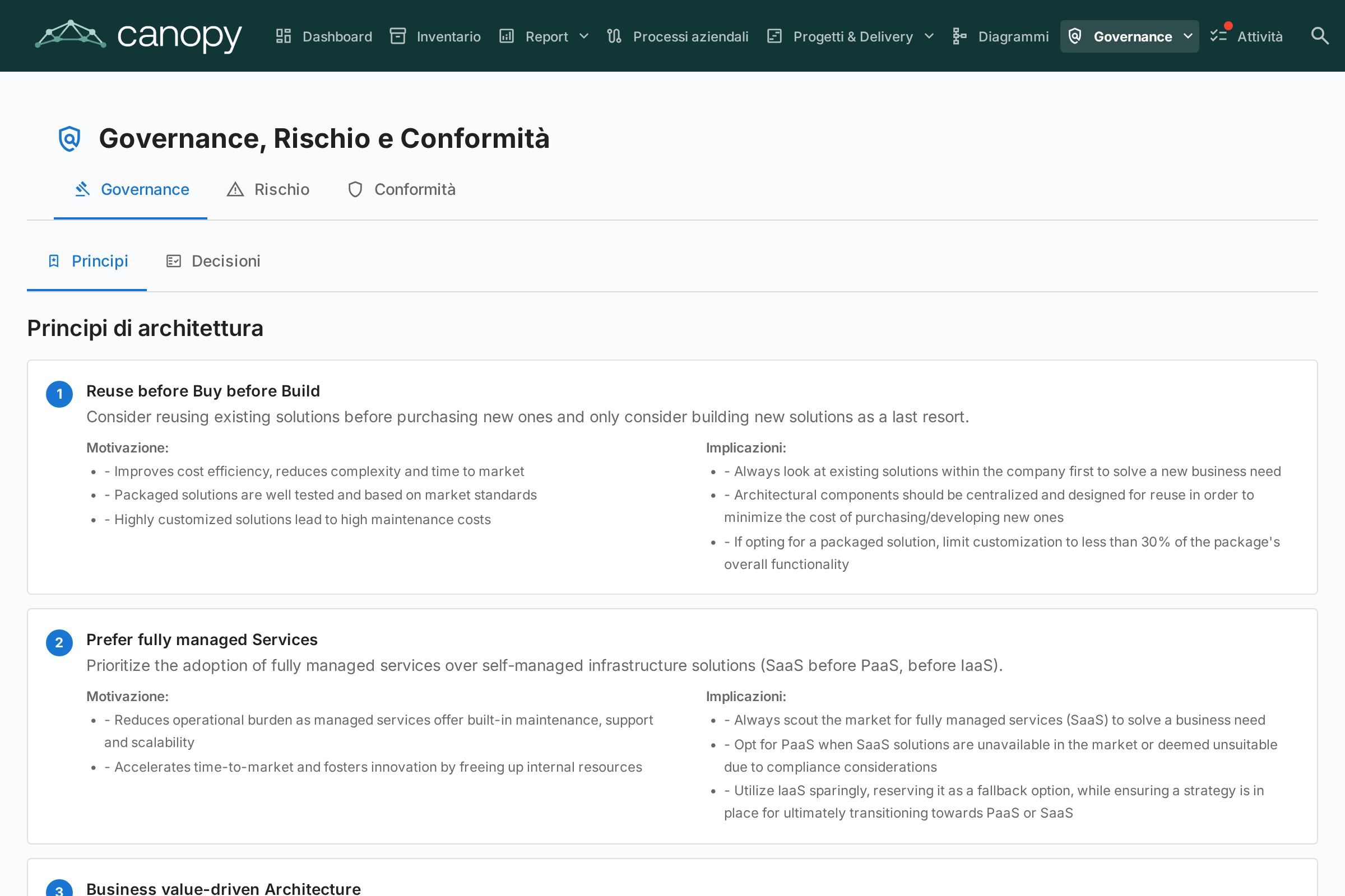 GRC — scheda Governance